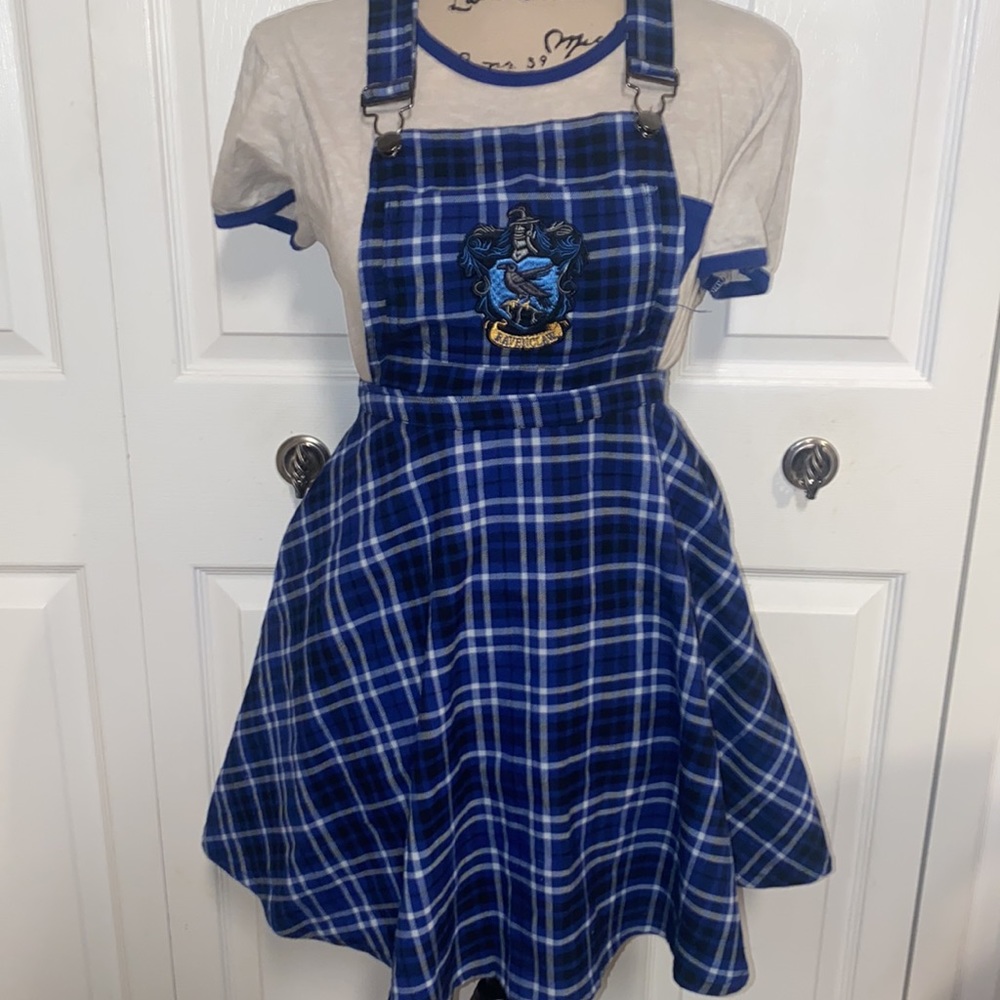 Harry potter Ravenclaw T-shirt and overall skirt SET! medium/extra small